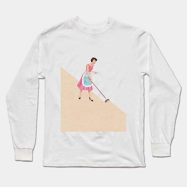 Clean up Long Sleeve T-Shirt by LennyCollageArt